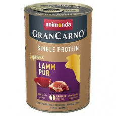 GRANCARNO Single Protein 400 g čisté jehněčí, konzerva pro psy