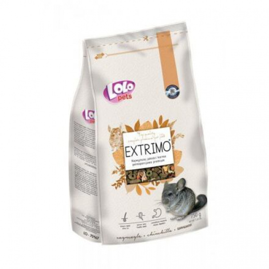 EXTRIMO kompletní krmivo pro činčily v sáčku se zipem 750 g EXTRIMO kompletní krmivo pro činčily v sáčku se zipem 750 g