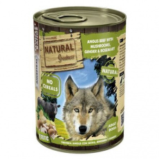 Natural Greatness anguské hovězí maso, houby, zázvor, rozmarýn konzerva pro psy 400 g Natural Greatness anguské hovězí maso, houby, zázvor, rozmarýn konzerva pro psy 400 g