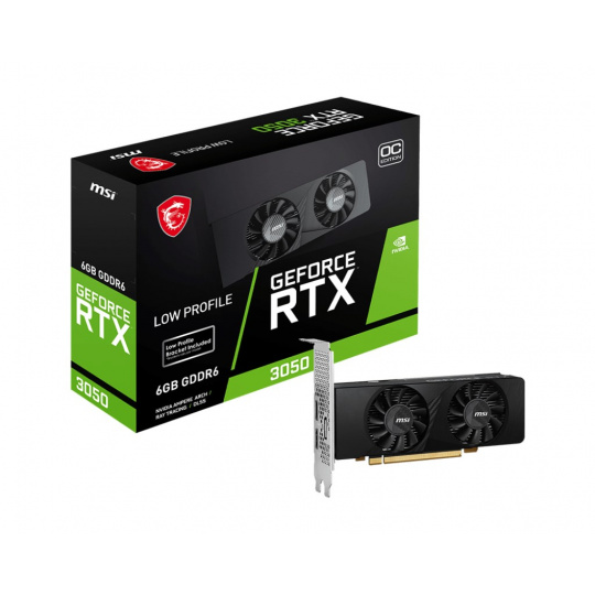 MSI GEFORCE RTX 3050 LP 6G OC grafická karta NVIDIA 6 GB GDDR6