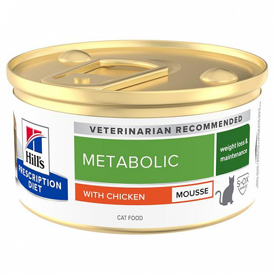HILLS PD Feline Metabolic Paštéta Kuracie Konzervy 12 x 85 g