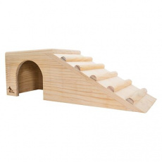 PetBuddy domeček s rampou přírodní, 42 x 15 x 14 cm, borové dřevo PetBuddy domeček s rampou přírodní, 42 x 15 x 14 cm, borové dřevo