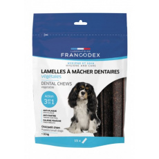 FRANCODEX Dental Small - proužky na odstranění zubního kamene pro psy - 15 ks.