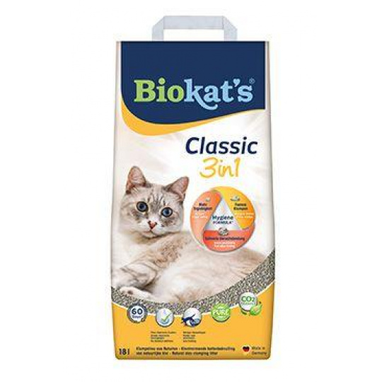 Podestýlka Biokat's Classic 3in1 18l