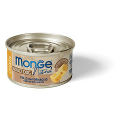 MONGE DOG NATURAL kuřecí maso se sýrem pro psy 95 g