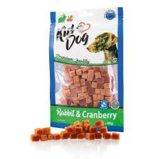 KIDDOG mini kostičky s králíkem a brusinkami 80 g KIDDOG mini kostičky s králíkem a brusinkami 80 g